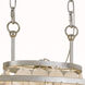 Brielle 6 Light 30 inch Antique Silver Linear Chandelier Ceiling Light