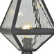 Glacier 1 Light 14 inch Black Charcoal Outdoor Post in Water