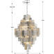 Addis 20 Light 31.5 inch Polished Chrome Chandelier Ceiling Light in Tronchi Glass Autumn