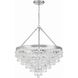 Calypso 8 Light 25 inch Polished Chrome Chandelier Ceiling Light