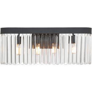 Emory Sconce Wall Light in Black Forged