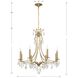 Cedar 8 Light 28 inch Vibrant Gold Chandelier Ceiling Light in Clear Hand Cut