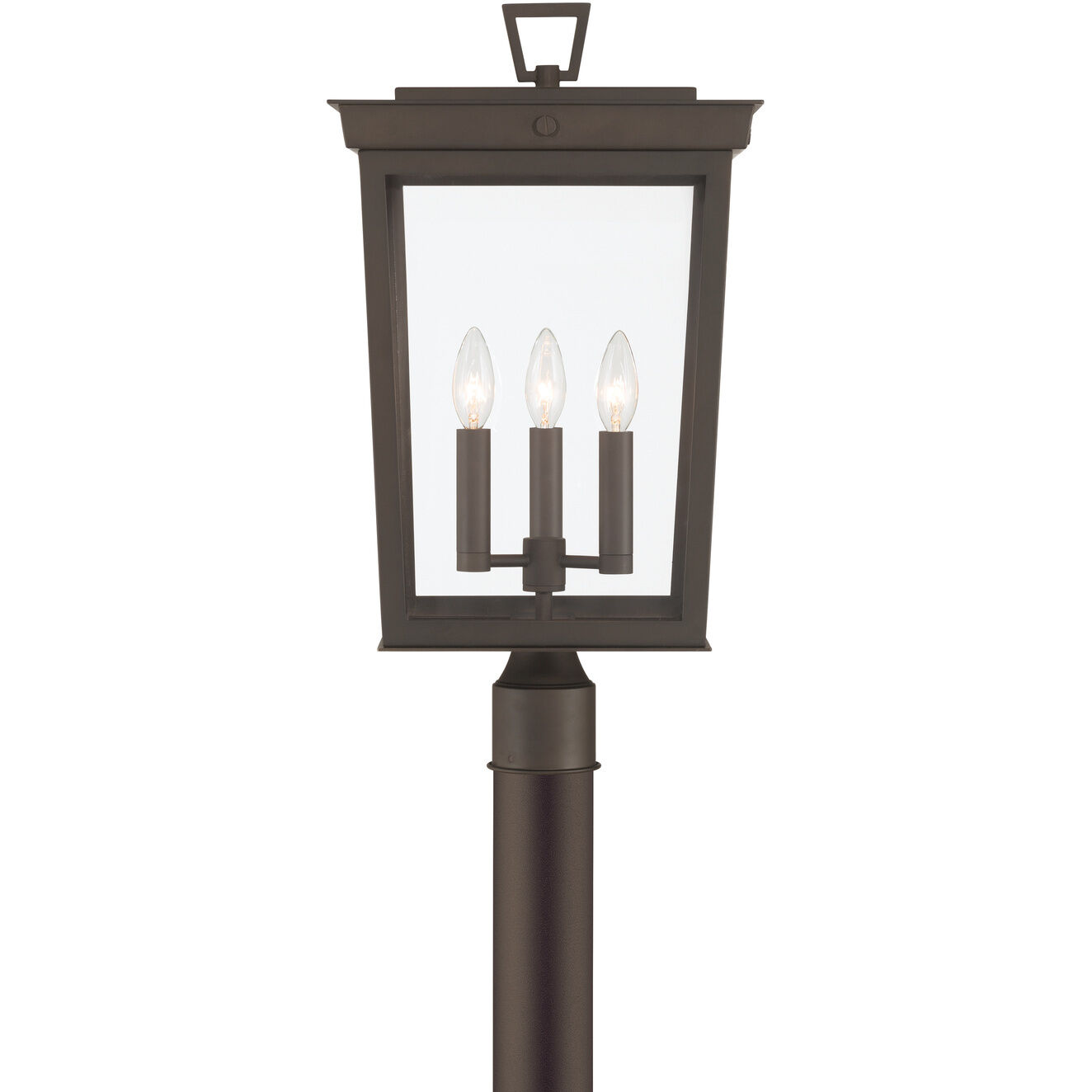 Belmont 3 Light 22.25 inch Twilight Bronze Outdoor Post