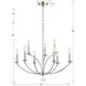 Mila 9 Light 28 inch Polished Nickel Chandelier Ceiling Light