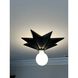 Astro 1 Light 12 inch Black Flush Ceiling Light