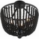 Rylee 4 Light 16.5 inch Matte Black Semi Flush Ceiling Light