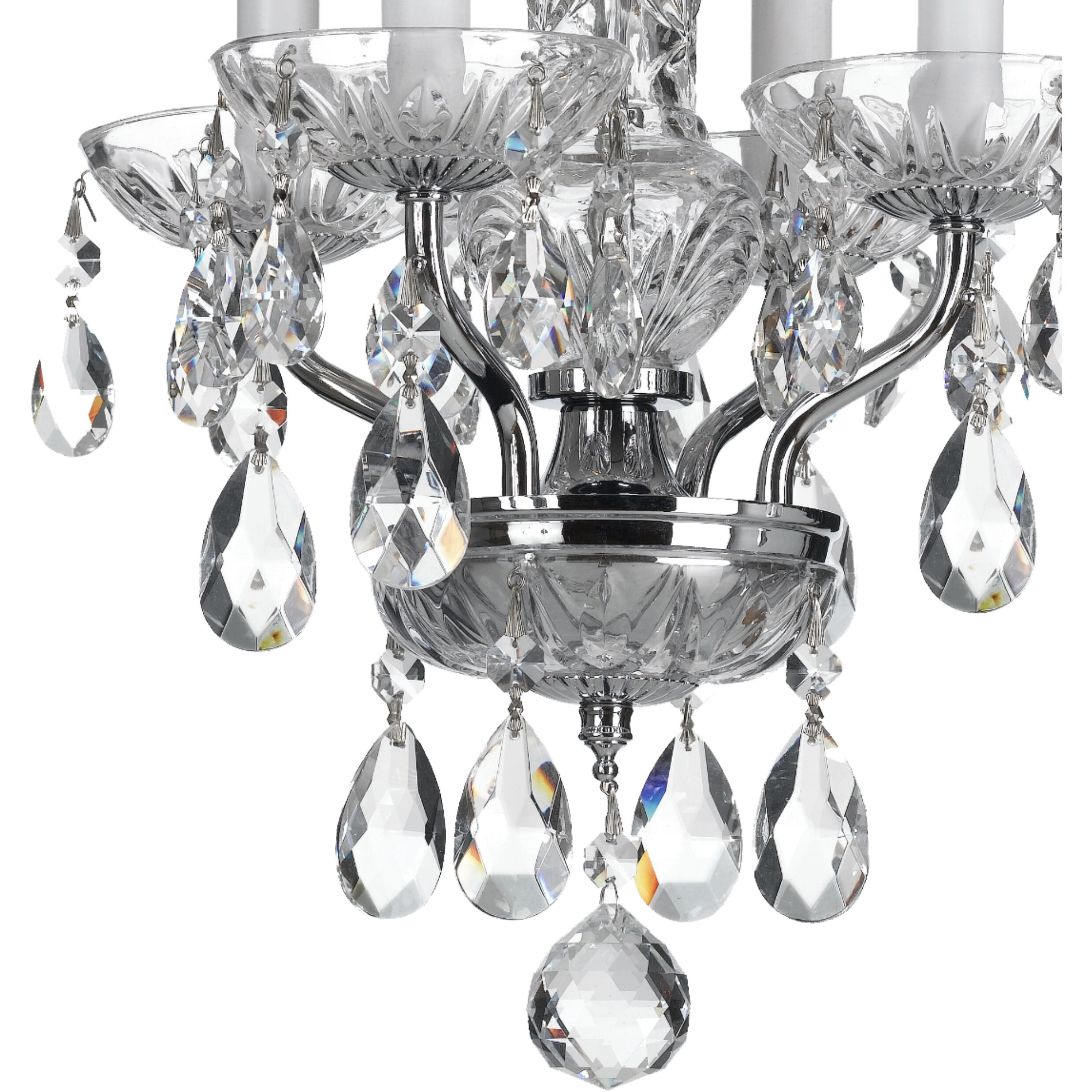 Welton 4 Light 11 inch Polished Chrome Mini Chandelier Ceiling Light in Clear Spectra