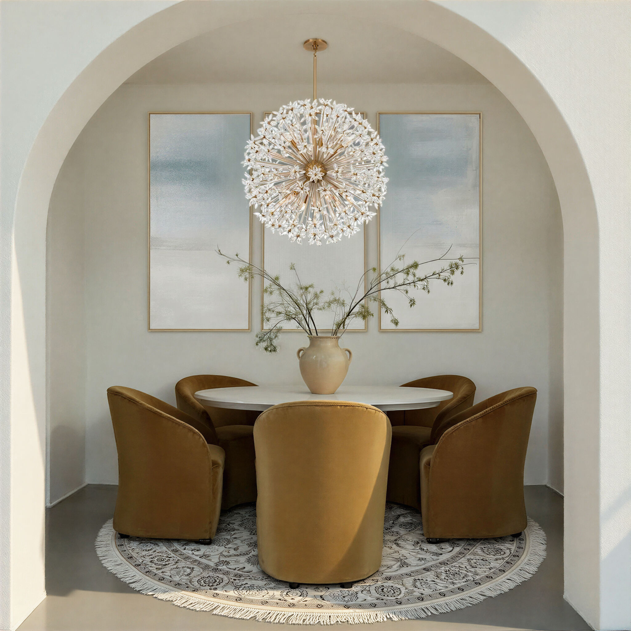 Adley 12 Light 34 inch Aged Brass Chandelier Ceiling Light