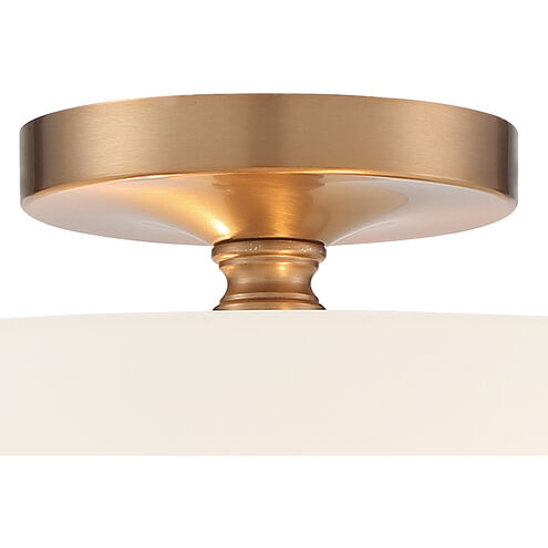 Travis 2 Light 12.5 inch Vibrant Gold Flush/Semi Flush Ceiling Light