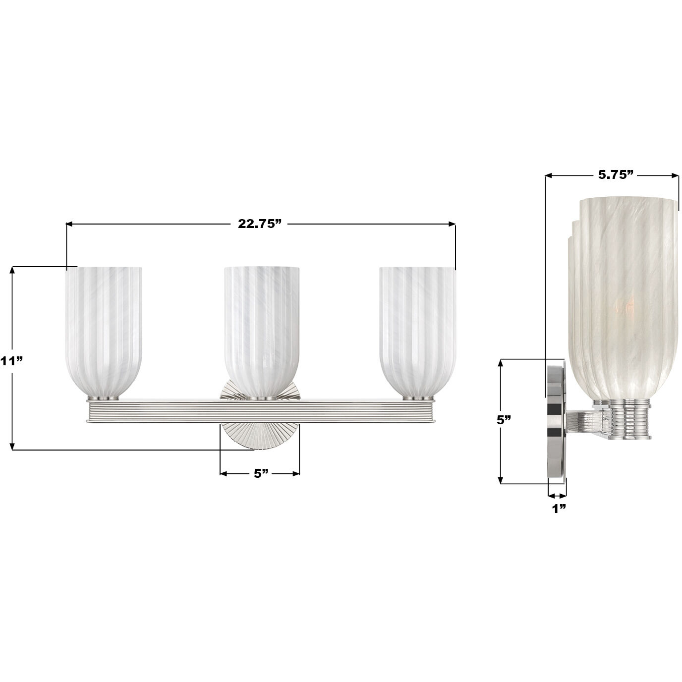 Lotus Bath Vanity Light Wall Light