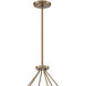Keenan 6 Light 31.25 inch Vibrant Gold Chandelier Ceiling Light