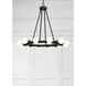 Dakota 12 Light 23 inch Black Chandelier Ceiling Light