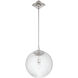 Orly 1 Light 14 inch Polished Nickel Pendant Ceiling Light