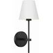 Xavier Bath Sconce Wall Light in Matte Black