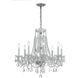 Traditional Crystal 8 Light 26 inch Polished Chrome Chandelier Ceiling Light in Clear Spectra