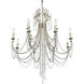Arcadia 12 Light 32.5 inch Antique Silver Chandelier Ceiling Light