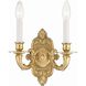 Westbury 2 Light 10 inch Polished Brass Sconce Wall Light