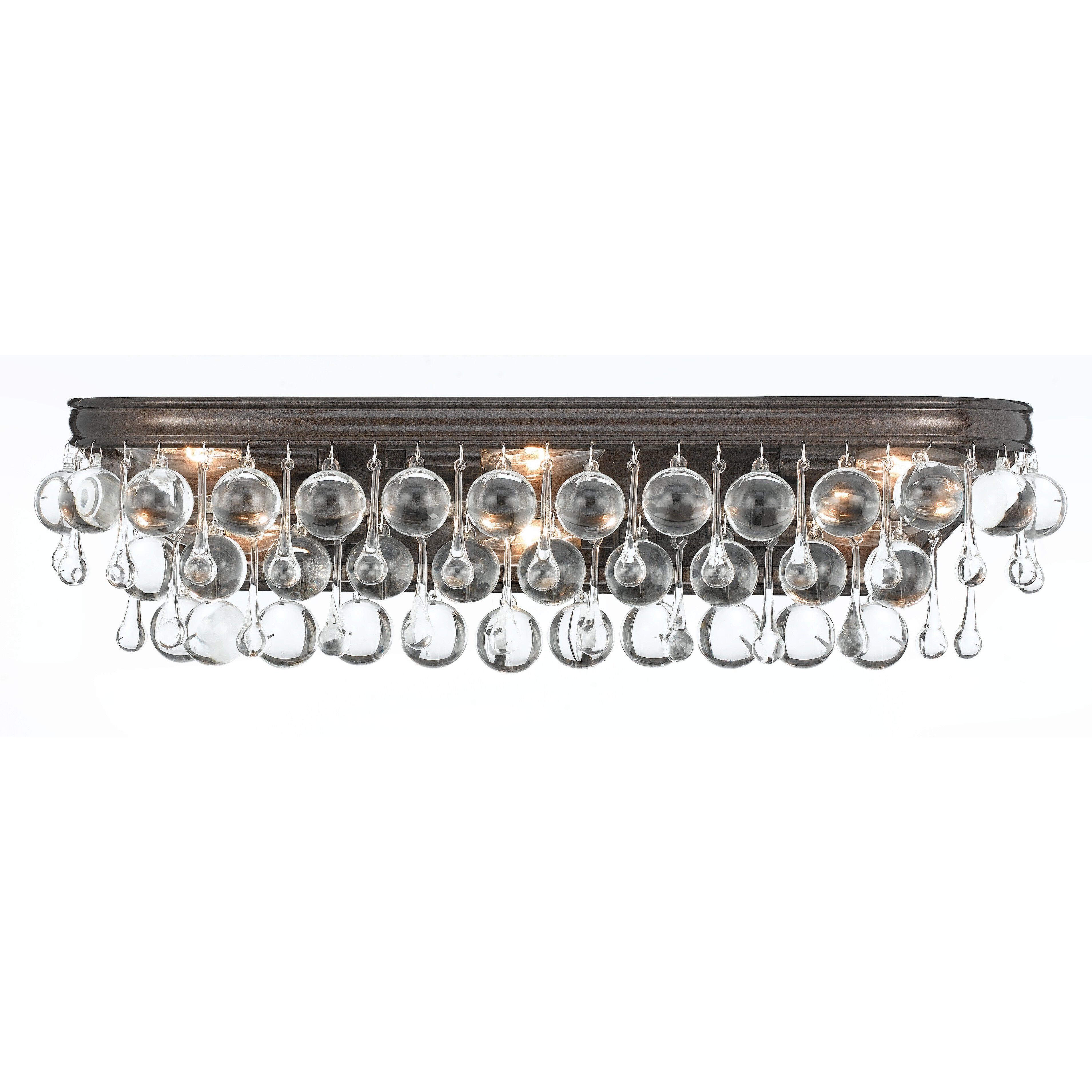 Crystorama 133 VZ Calypso 6 Light 23 inch Vibrant Bronze Bathroom