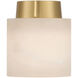 Acme 1 Light 5.75 inch Aged Brass Semi Flush Ceiling Light