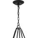 Bailey 8 Light 28 inch Matte Black Chandelier Ceiling Light