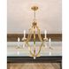 Perry 5 Light 25.5 inch Antique Gold Chandelier Ceiling Light