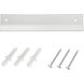 Broche 20 X 20 inch Matte White Wall Mirror