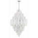 Addis 20 Light 31.5 inch Polished Chrome Chandelier Ceiling Light in White