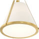 Fulton 1 Light 9.25 inch Antique Gold Semi Flush Ceiling Light