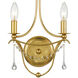 Metro Bath Wall Light in Antique Gold