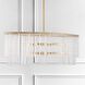 Bleecker 8 Light 36 inch Antique Gold Chandelier Ceiling Light