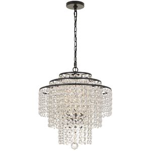 Arielle 4 Light 18 inch Dark Bronze Chandelier Ceiling Light