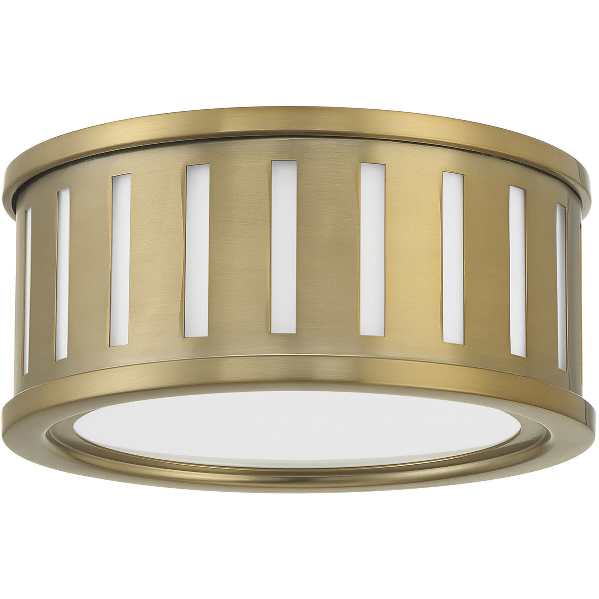 Kendal 2 Light 9.5 inch Vibrant Gold Flush Ceiling Light