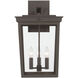 Belmont 3 Light 20 inch Twilight Bronze Outdoor Sconce