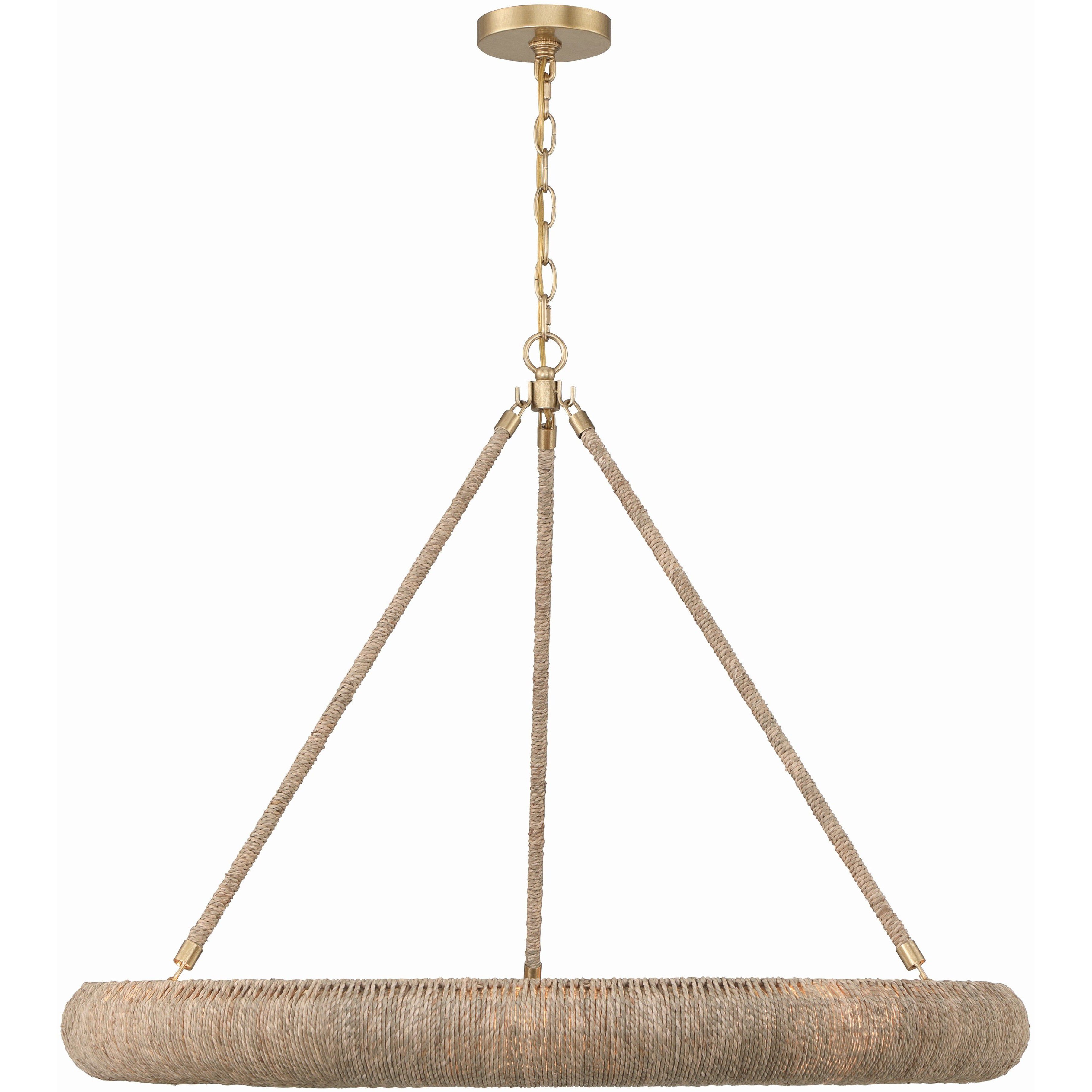 Oakley 1 Light 32 inch Soft Gold Chandelier Ceiling Light