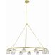 Aragon 12 Light 48 inch Soft Brass Chandelier Ceiling Light