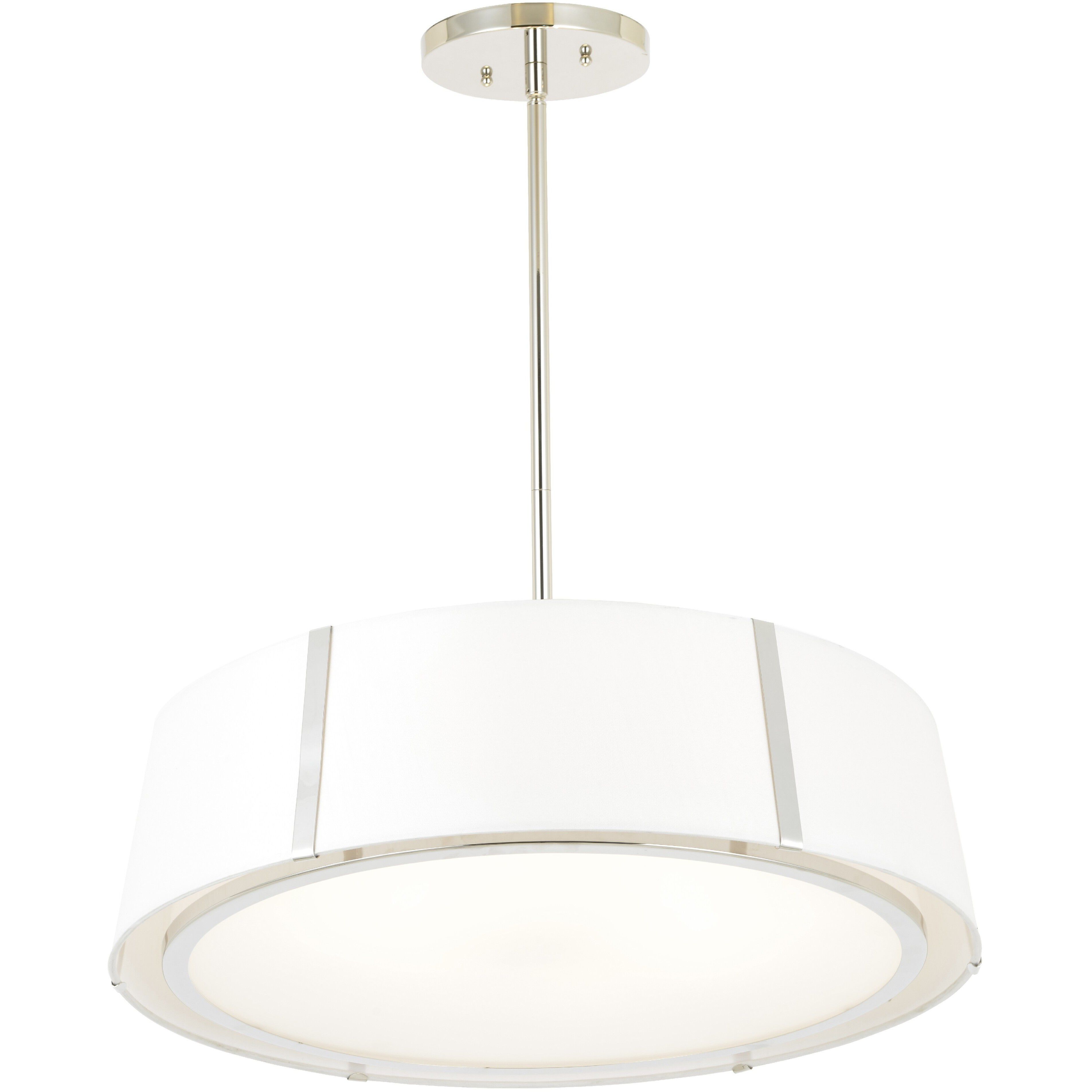 Fulton 6 Light 24 inch Polished Nickel Pendant Ceiling Light