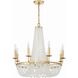 Bella 8 Light 26 inch Antique Gold Chandelier Ceiling Light