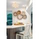Zanzibar 4 Light 22 inch Soft Gold Semi Flush Ceiling Light