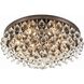 Calypso 6 Light 20 inch Vibrant Bronze Flush Ceiling Light