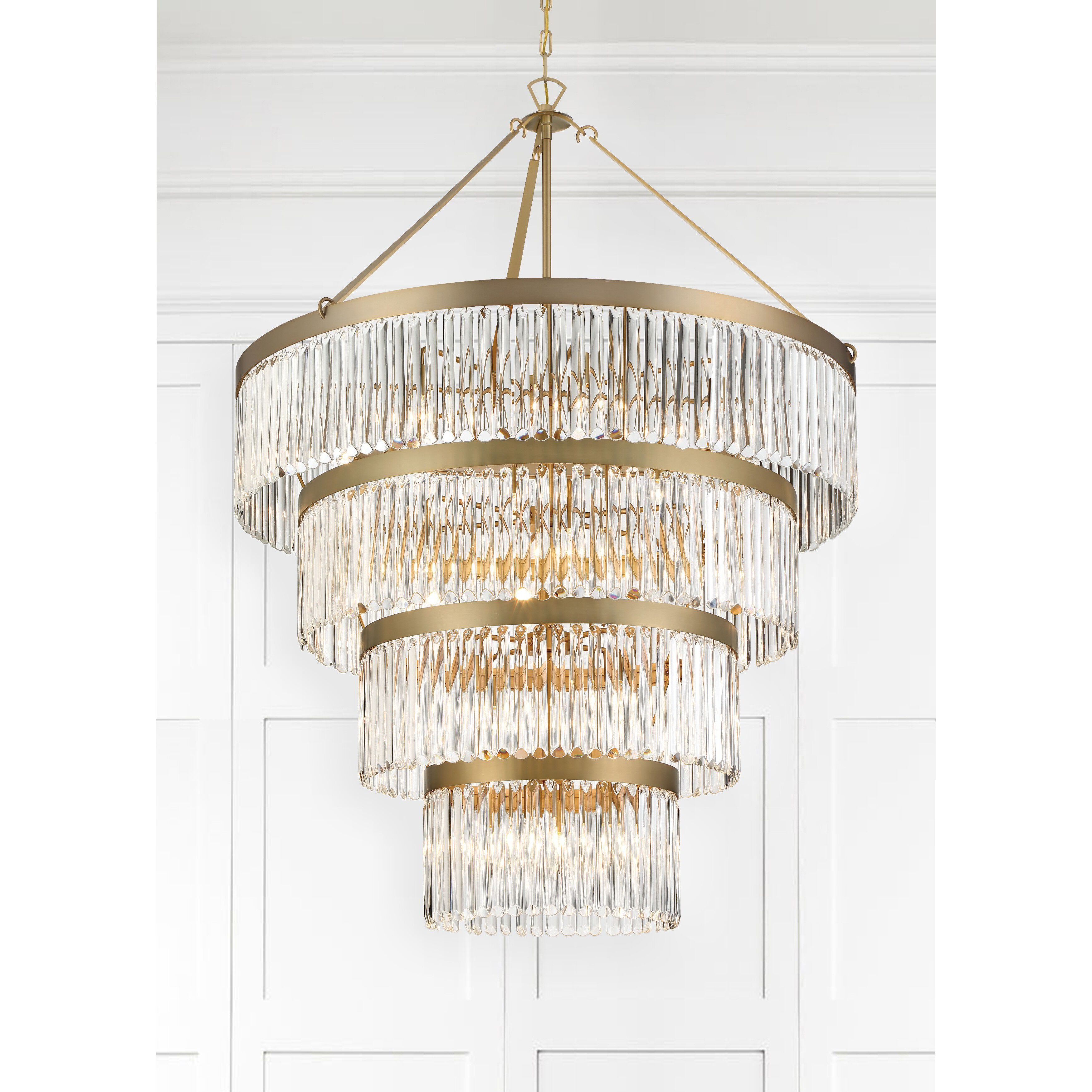 Crystorama EMO-5409-MG Emory 22 Light 40 inch Modern Gold