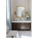 Broche Bath Sconce Wall Light in Antique Gold