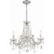 Maria Theresa 5 Light 20 inch Polished Chrome Chandelier Ceiling Light in Clear Swarovski Strass