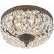 Waltham 2 Light 10 inch English Bronze Flush Ceiling Light in Clear Spectra