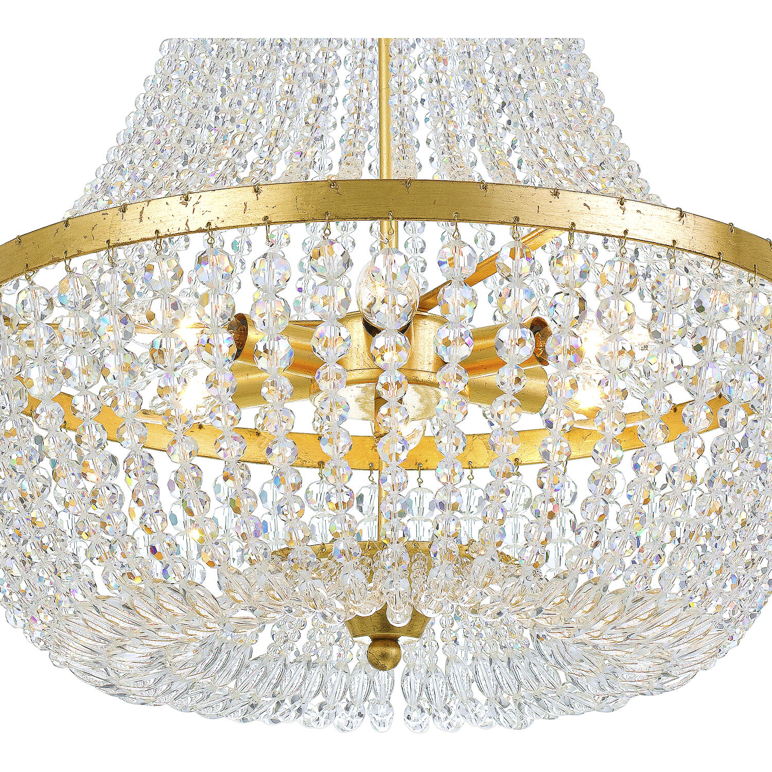 Rylee 6 Light 18.75 inch Antique Gold Chandelier Ceiling Light