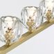 Aragon 7 Light 56 inch Soft Brass Linear Chandelier Ceiling Light