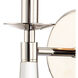 Baxter Sconce Wall Light in Polished Nickel