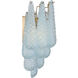 Ollie Wall Sconce Wall Light in Sand Glass Blue
