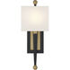 Ardson Wall Sconce Wall Light in Matte Black and Vibrant Gold