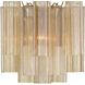 Addis Wall Sconce Wall Light in Tronchi Glass Amber
