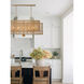 Jayna 5 Light 41.75 inch Burnished Silver Linear Ceiling Light